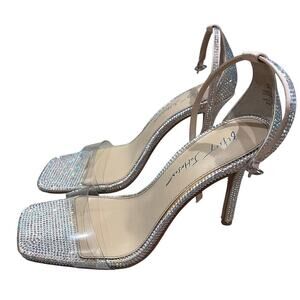 Betsey Johnson Woman's Rhinestone High Heel SB-Cole Champagne Size US 8.5